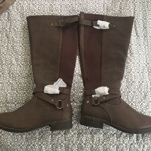 Lane Bryant Wide Calf Tall Brown Boots